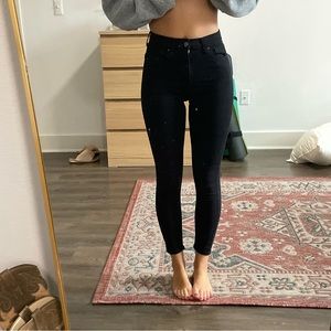 Black Topshop Jamie Jeans